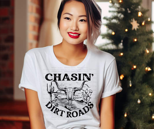 Adult Chasin Dirt Road (black) Top