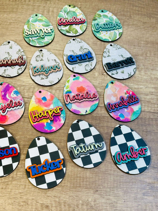 Designed Easter Bag Tags