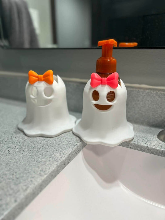 3D Printed Ghost Soap Holder with Bow