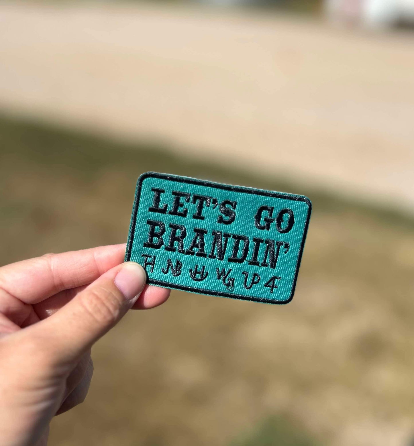 Let’s Go Brandin Hat Patch