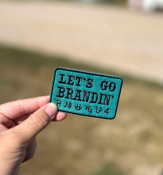 Let’s Go Brandin Hat Patch