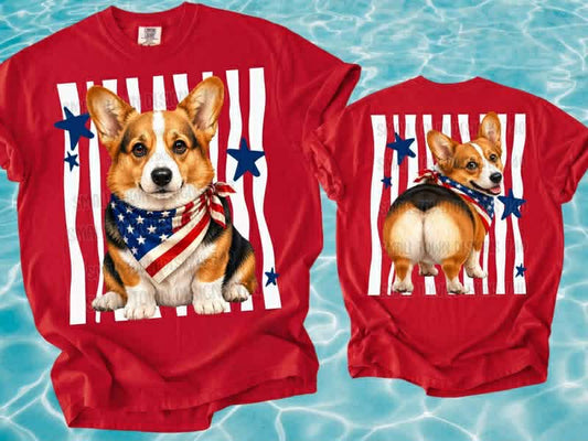 WS Completed RWB Corgi Kids Top
