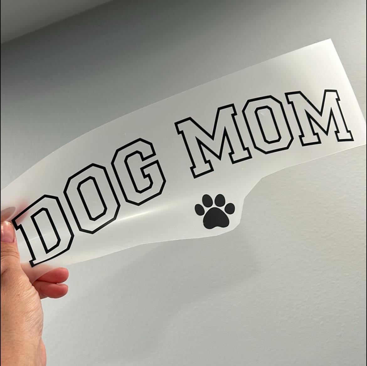 Dog Mom Puff Print