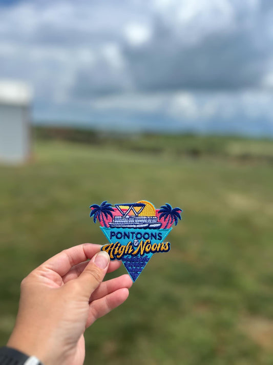 Pontoons and High Noons Hat Patch