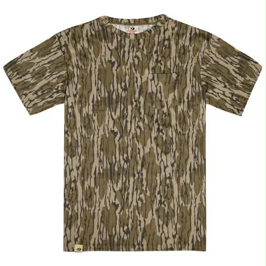 Bottomland USA Puff / Glitter Printed Camo Top