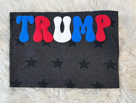 WS completed TRUMP Puff Print Top in Stars