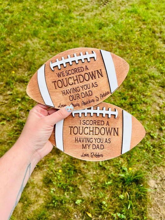 Engraved Football Plaque