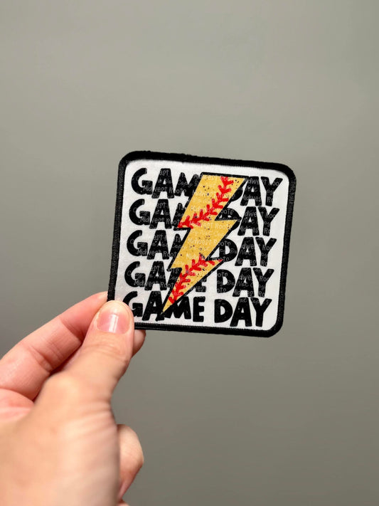 Game day Softball Hat Patch