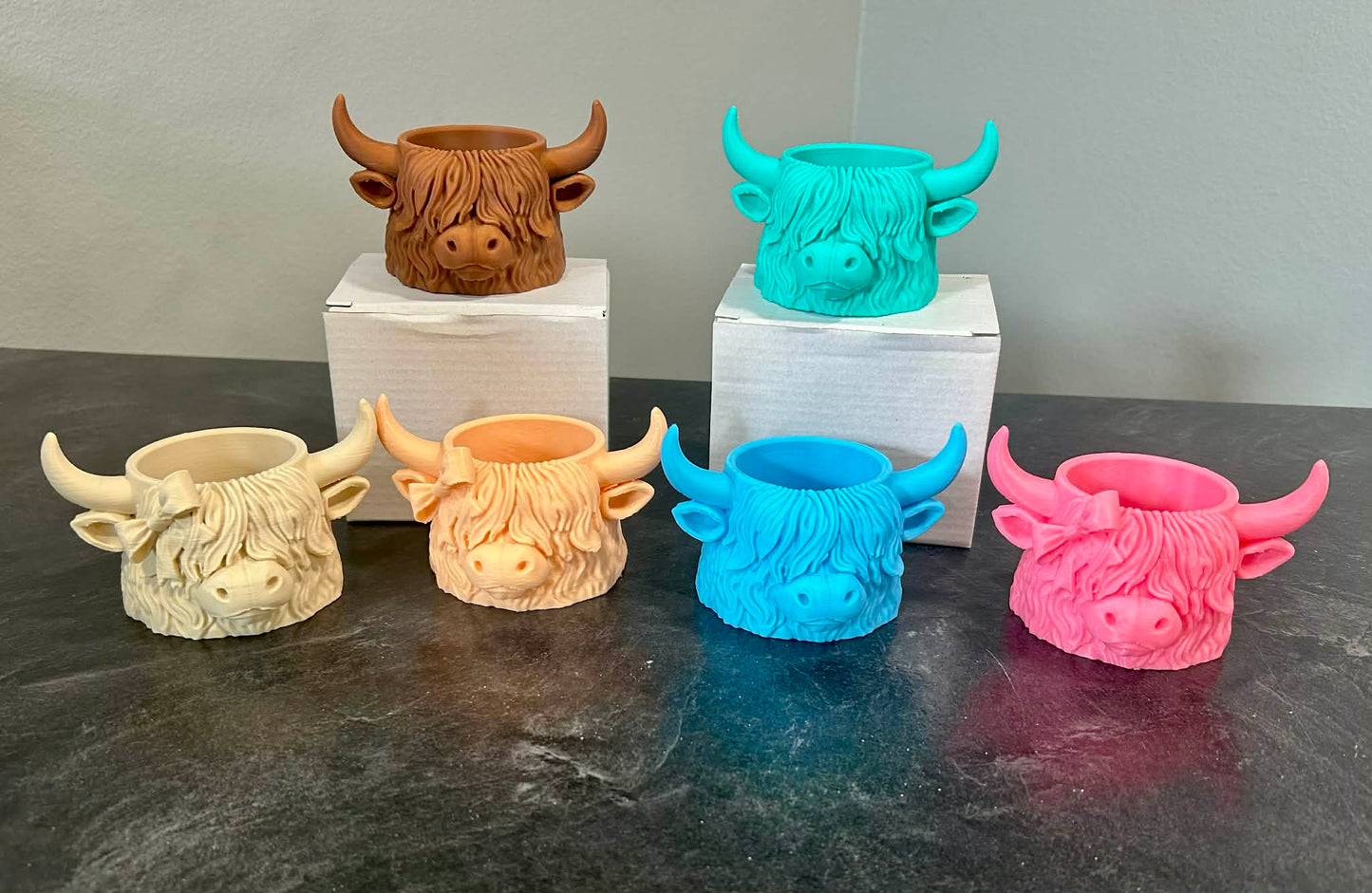 RTS HIghland Cow Planter