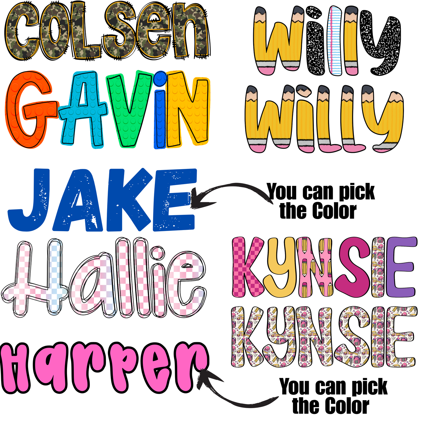 Pencil Pouch with Name