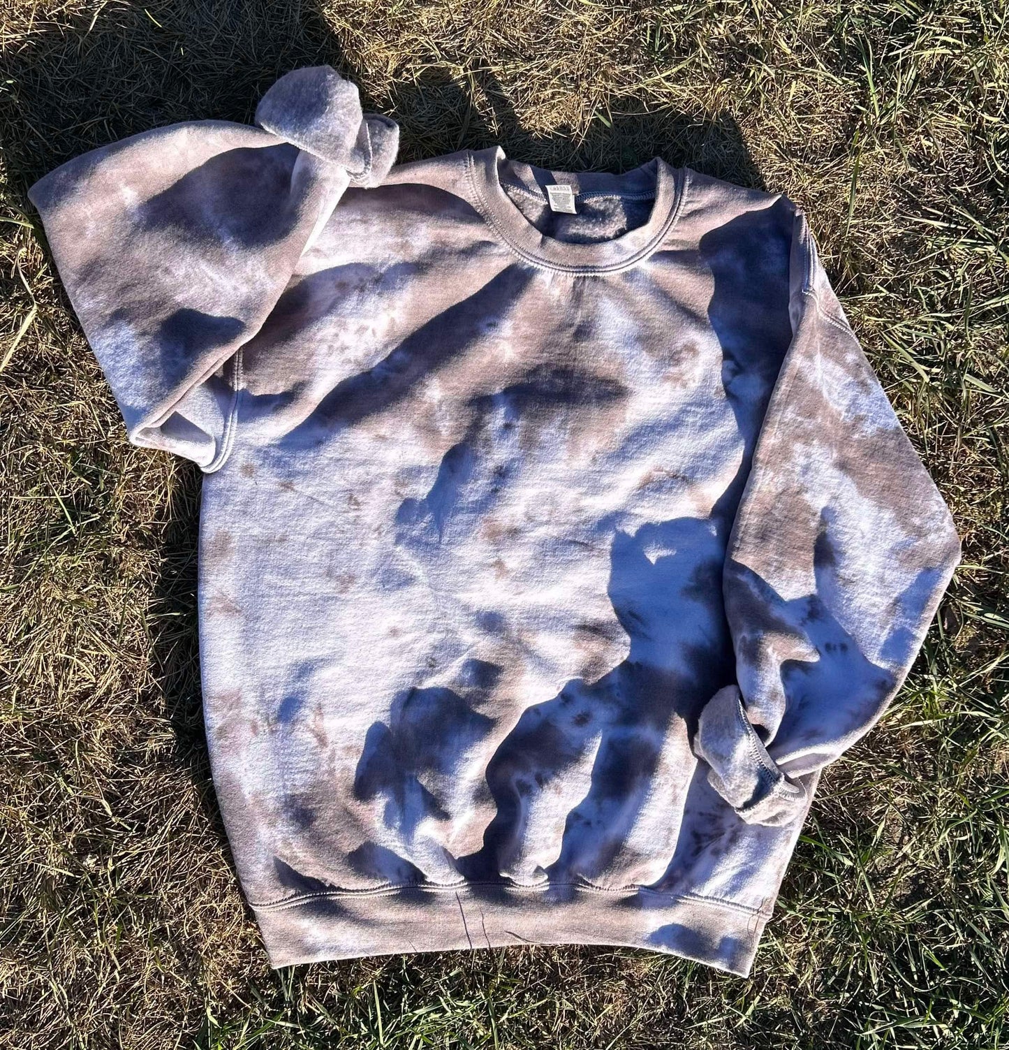 Kids Blank Tie Dye Top in Brownie