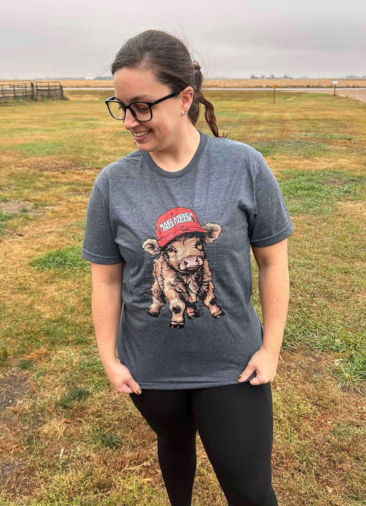 WS Completed Top Make America Great Again Cow
