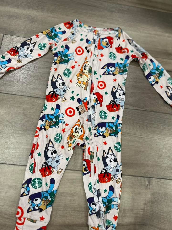 RTS Blue Dog Shopping Zippy Bamboo