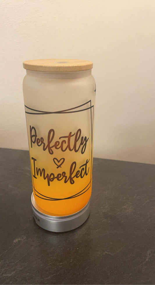 WS Completed Perfectly Imperfect Glass Can with Bamboo Lid