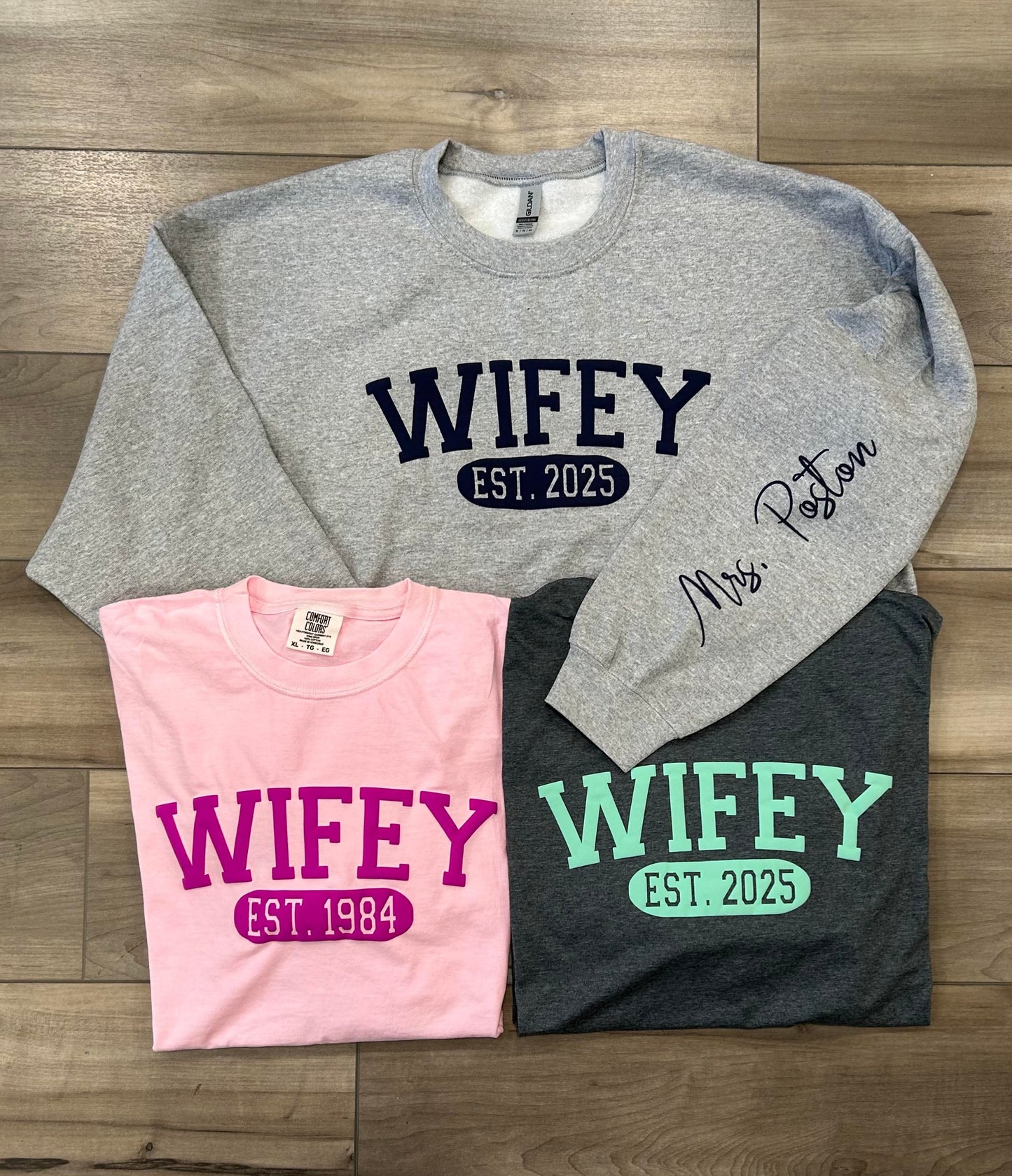 Wifey EST Puff Printed Top