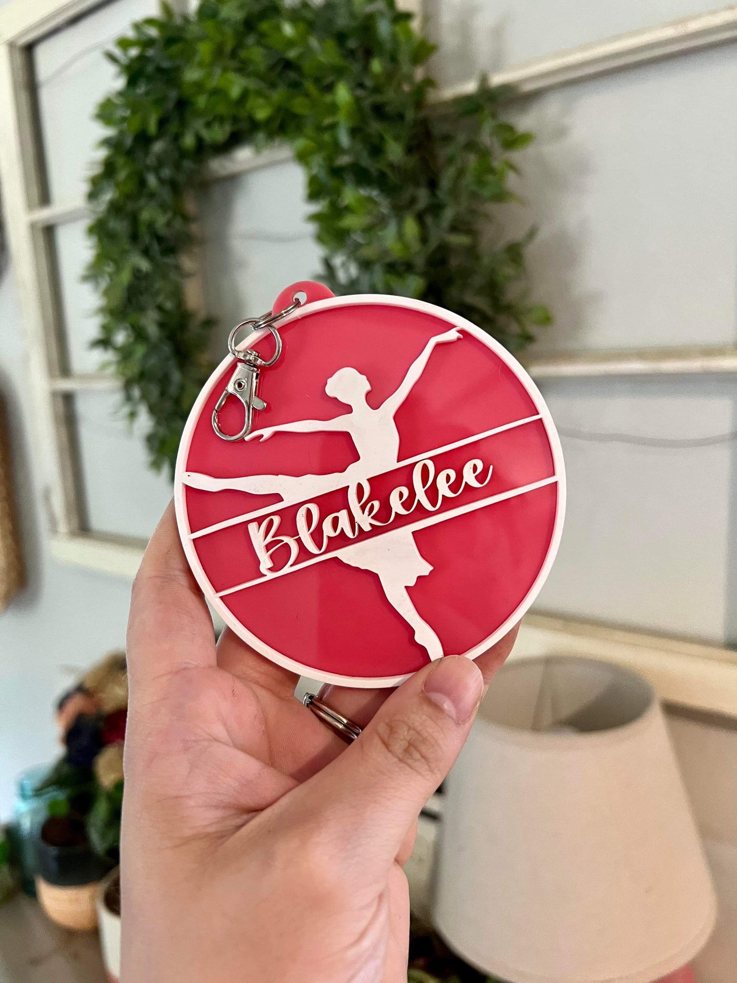 Personalized Ballerina Bag Tag