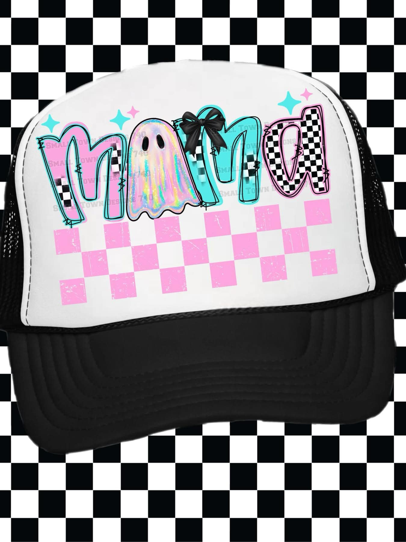 DTF Print Faux Holo Name Ghost