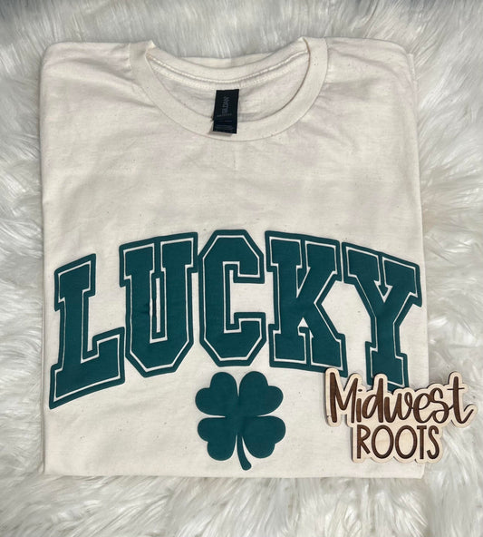 WS Completed Lucky Puff Printed Top