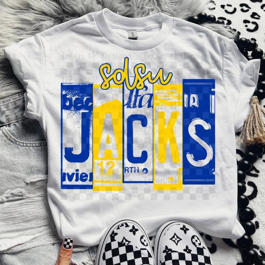 $D$U J@cks License Plate Kids Top