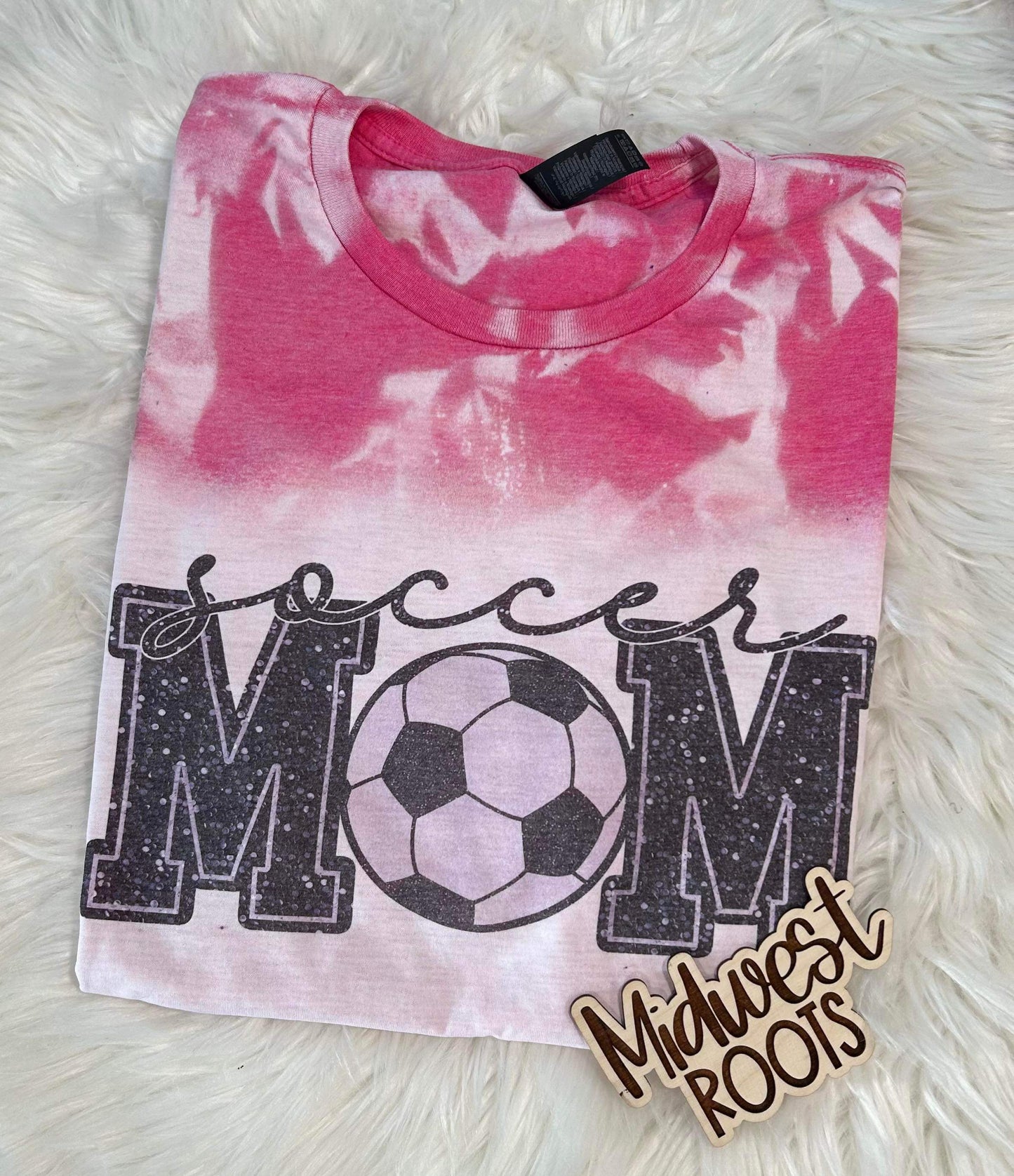 RTS Faux Embroidered Soccer Mom Top
