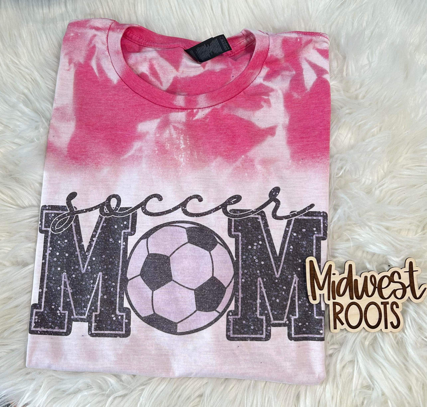 RTS Faux Embroidered Soccer Mom Top