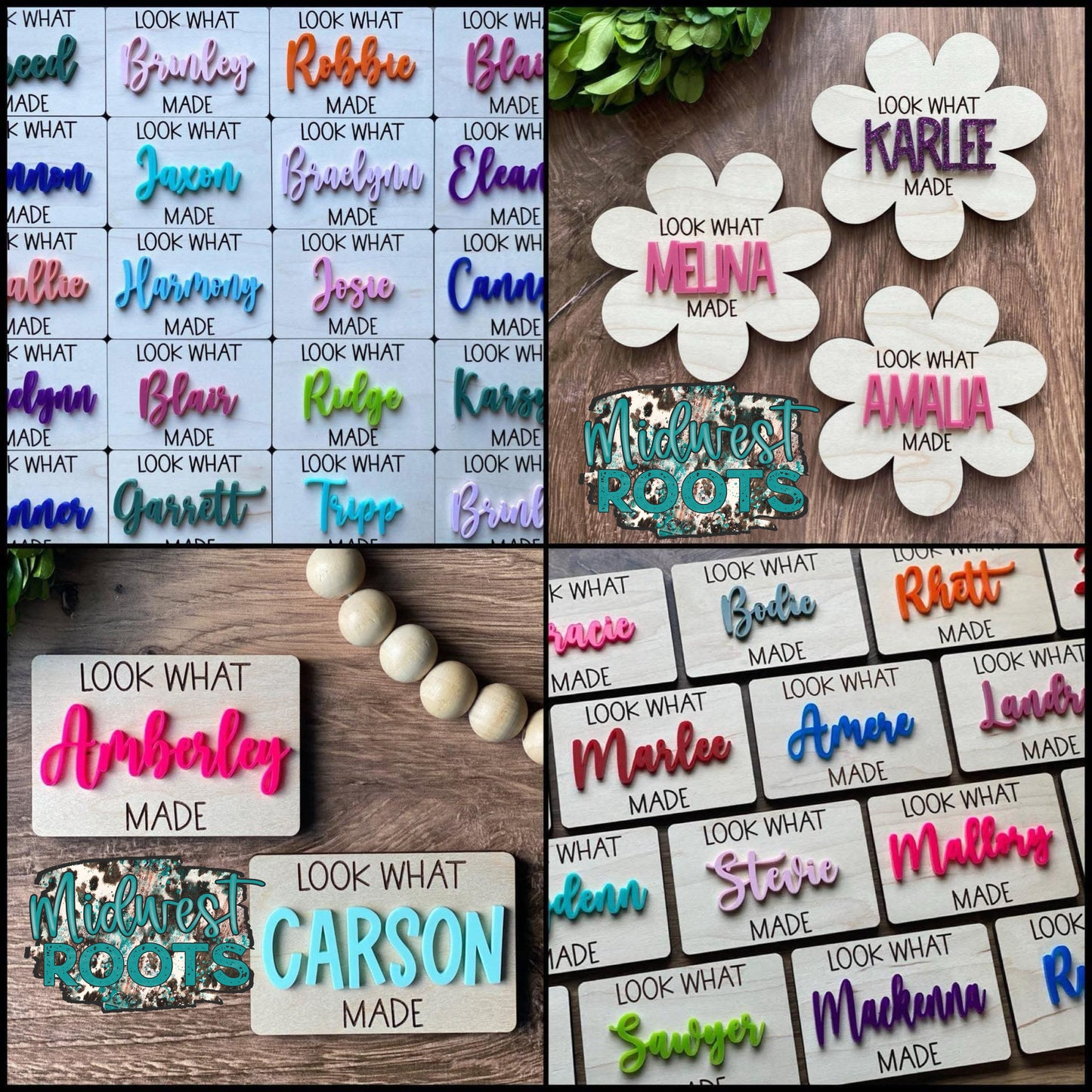 Look What Personalized Name Made Magnet