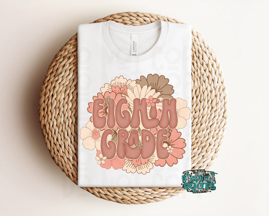 Kids Top Floral Eighth Grade