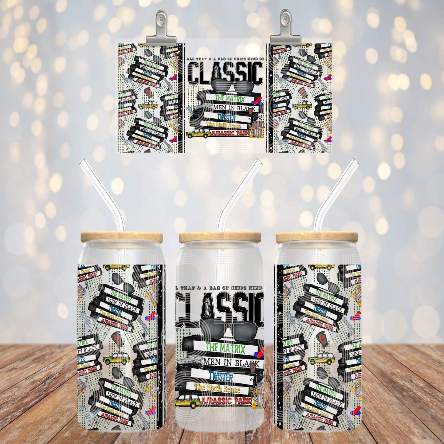 16oz glass can All That And A Bag Of Chips Classic Sub Print