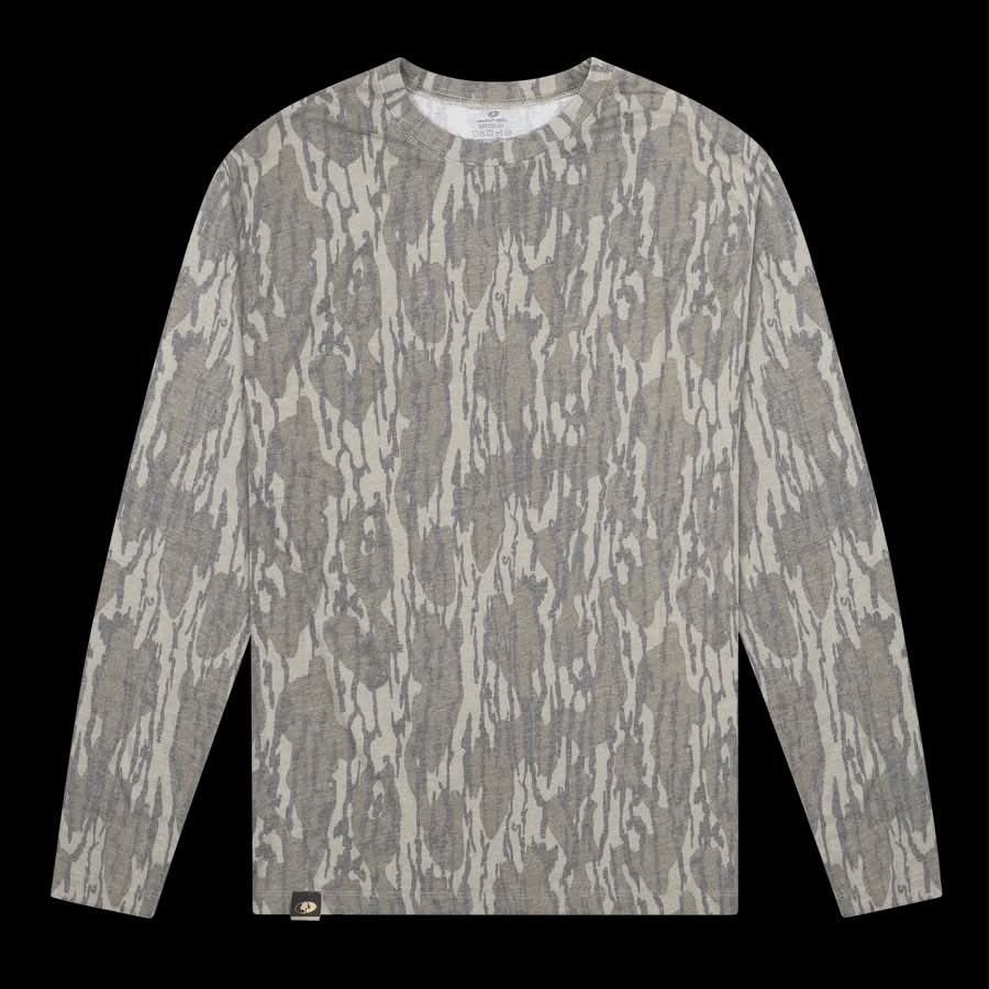 Adult Mossy Oak Bottomland Washed Out Camo Sweatshirt