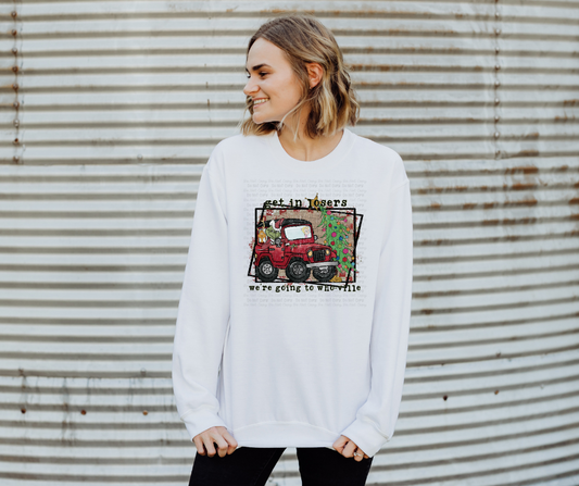 Get in Losers We're Going Christmas Sub Print