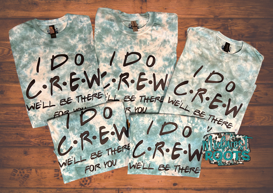 I Do Crew Tie Dye top in Teal