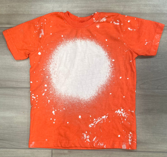 Blank Bleached infant Onesie in Orange