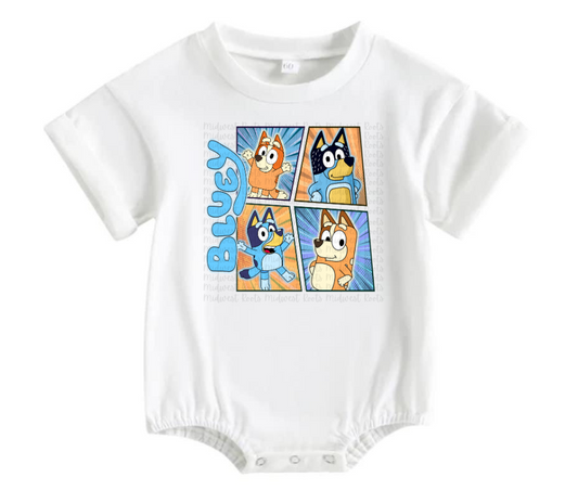 WS Completed Kids Blue Dog Top