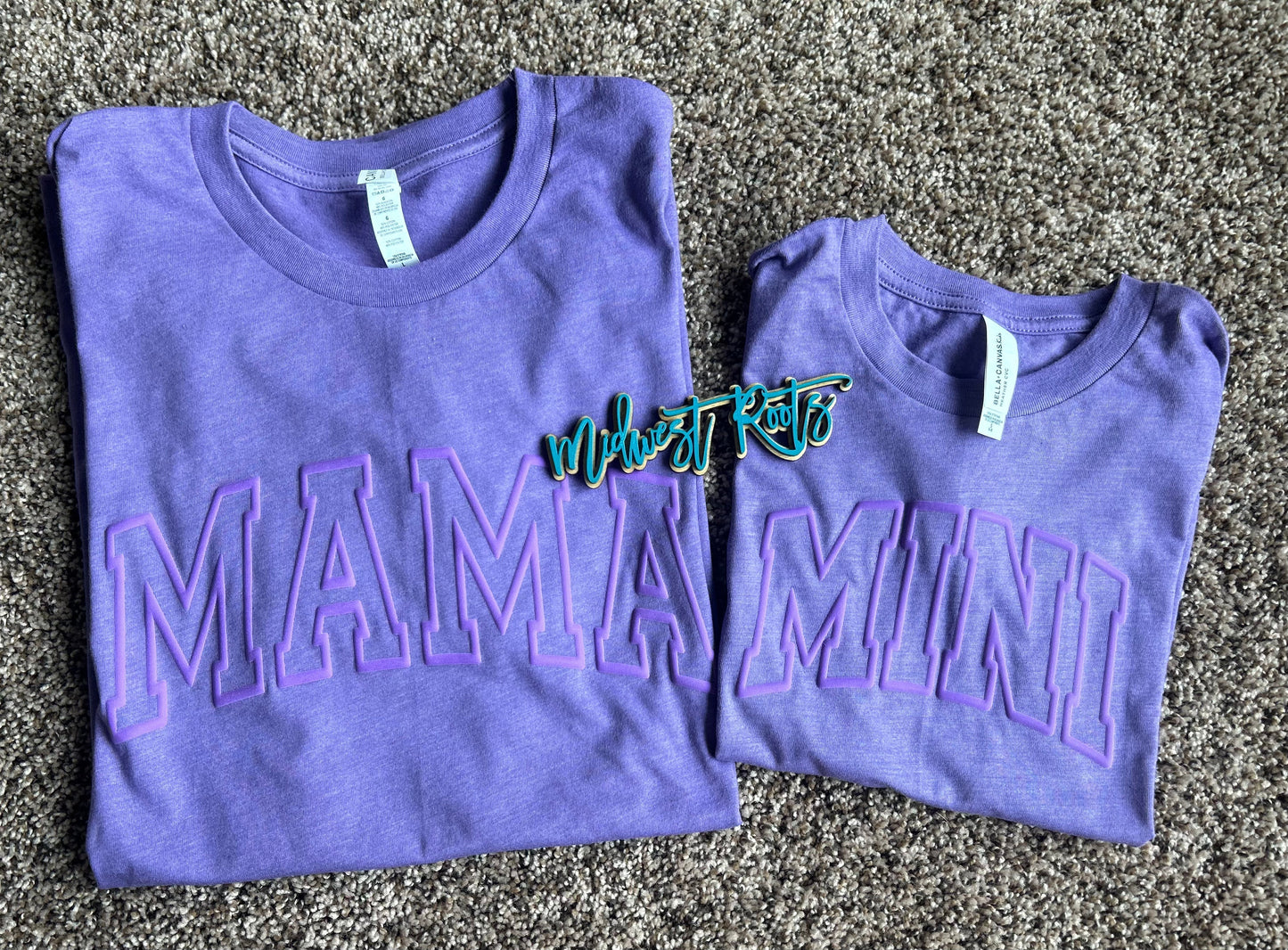 Custom Mascot Multidimensional Glitter with Puff Printed Top