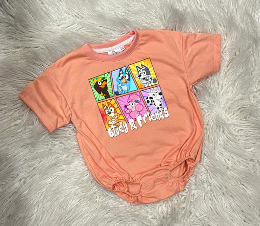 WS Completed Kids Blue Dog and Friends Top