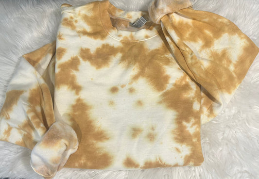 Blank Tie Dye Top in Dijon