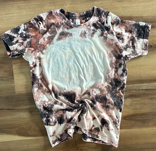 RTS Cow Print Blank Bleached T-shirt