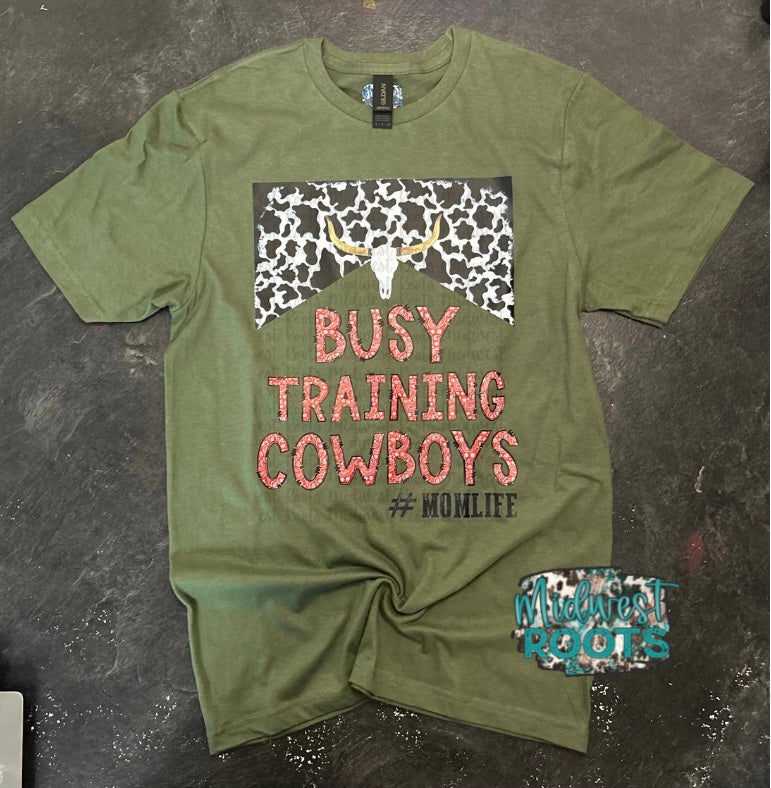 Busy Training Cowboys #MomLife Top