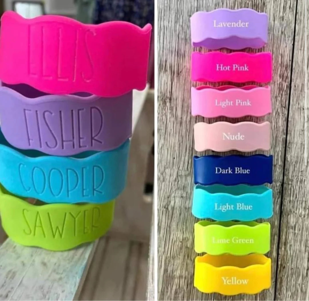 Engraved Silicone Bottle Bands