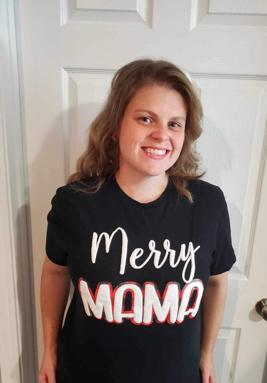 WS Completed Merry Mama Multidimensional Puff Printed Top