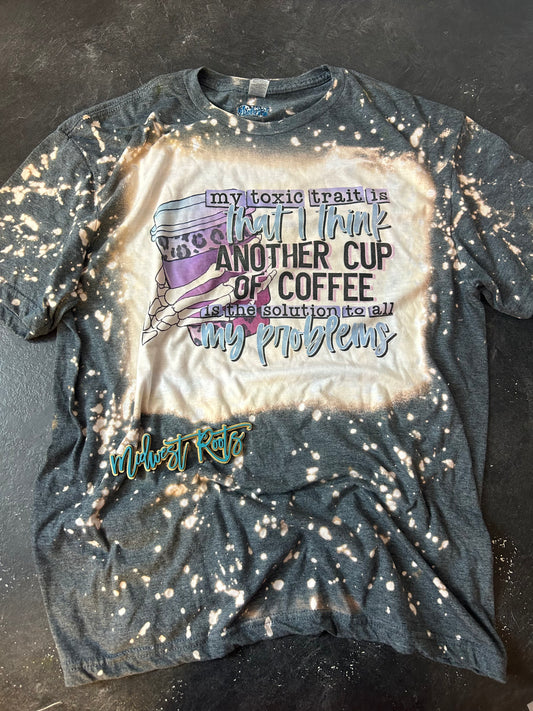 RTS My Toxic Trait Bleached Top in Grey