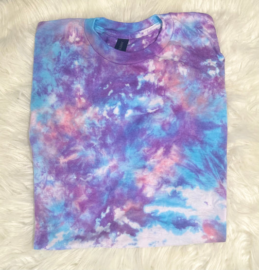 Blank Tie Dye Top in Cotton Candy