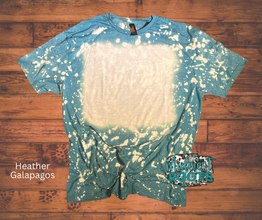 RTS Heather Galapagos Splatter Blank Bleached T-shirt