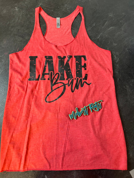 RTS Lake Bum Tank Top in Red