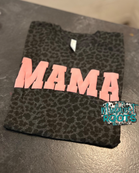 Mama Jersey Curved Puff Print