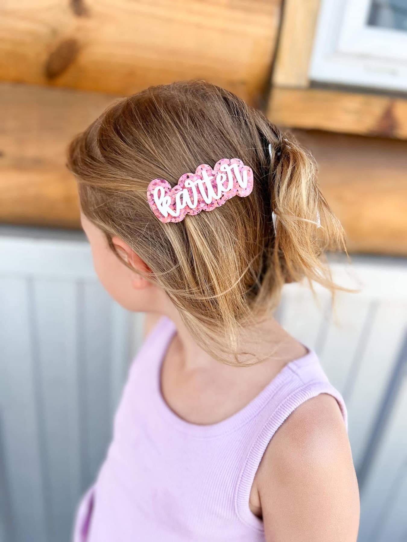 Personalized Hair Clips