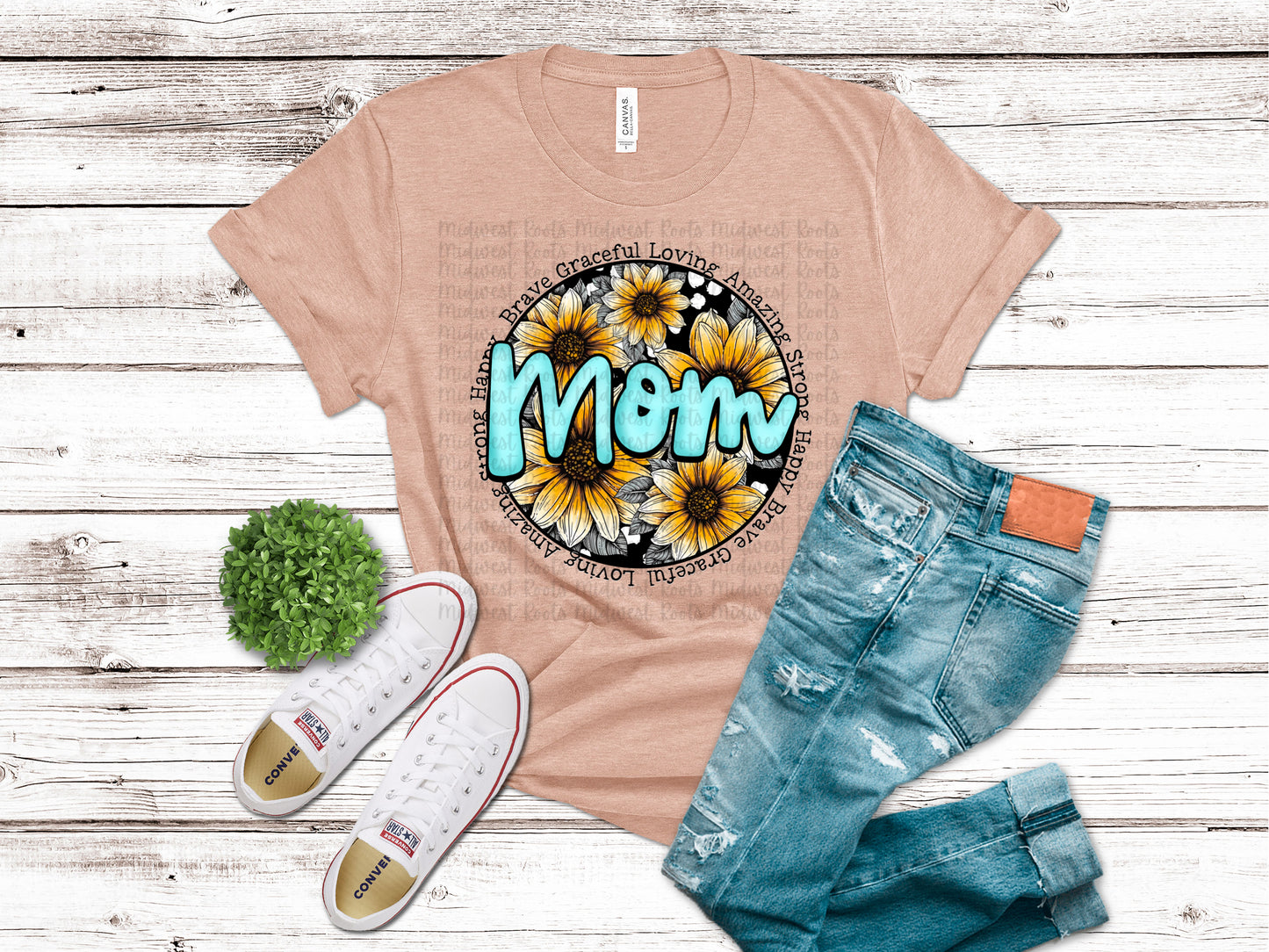 Mom Traits Sunflower Sublimation Print