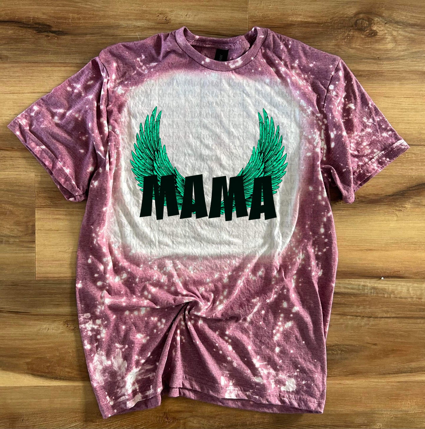 Mama Turquoise Wings Sublimation Print