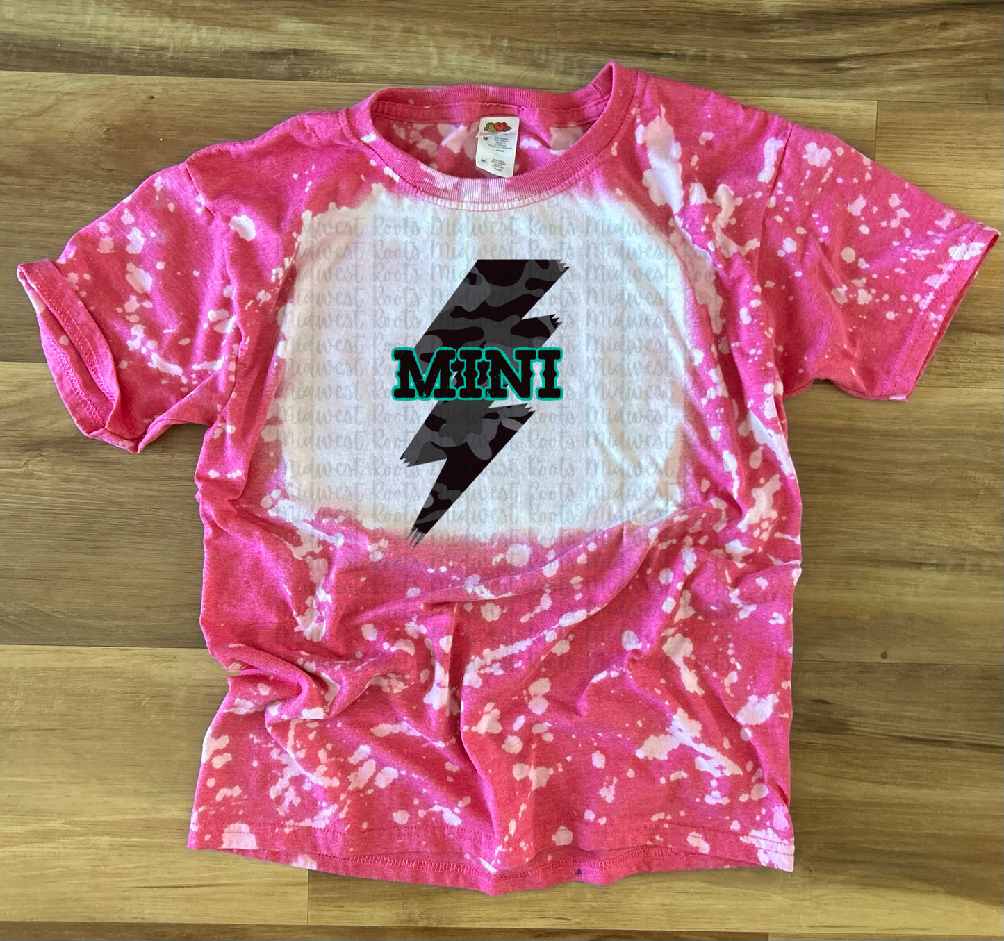 Mini Black Camo Bolt Sublimation Print