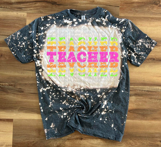 Teacher Stacked Pink Top